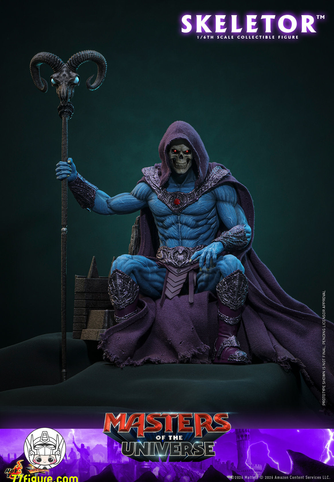 【予約商品】Hot Toys 1/6『マスターズ・オブ・ザ・ユニバース 2026』スケルター 塗装済み可動フィギュア