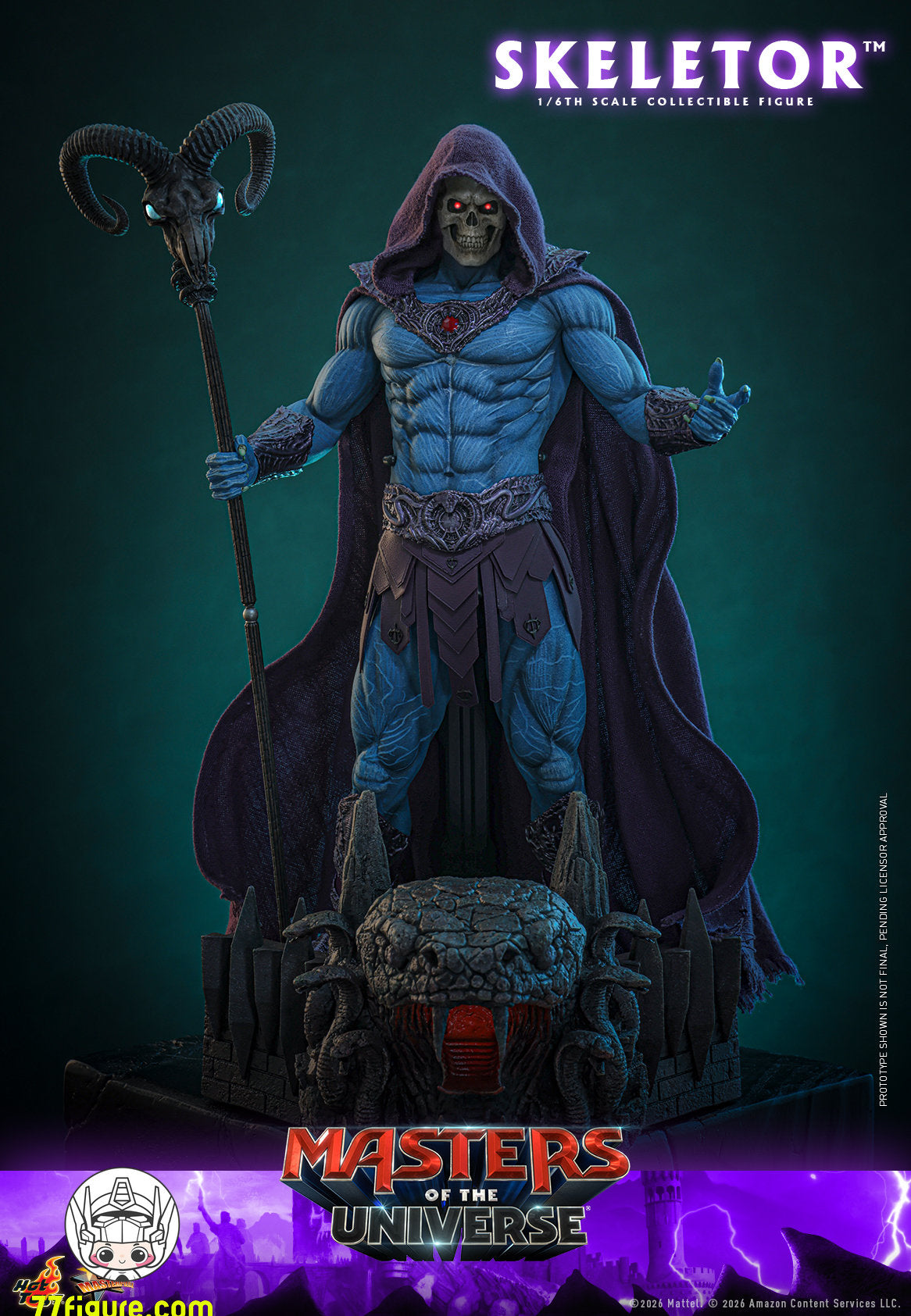 【予約商品】Hot Toys 1/6『マスターズ・オブ・ザ・ユニバース 2026』スケルター 塗装済み可動フィギュア