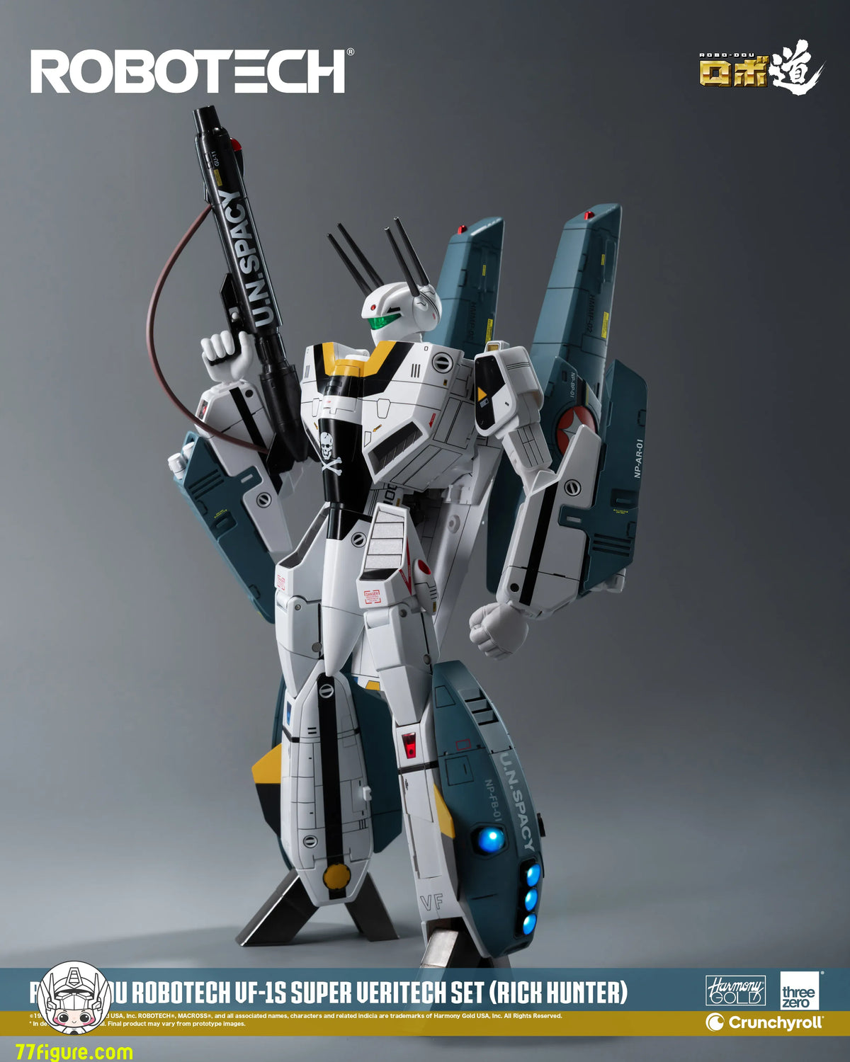 【予約商品】threezero 1/72 ロボテック ロボ道 VF-1S スーパー・バリテック セット（リック・ハンター） 塗装済み可動フィギュア