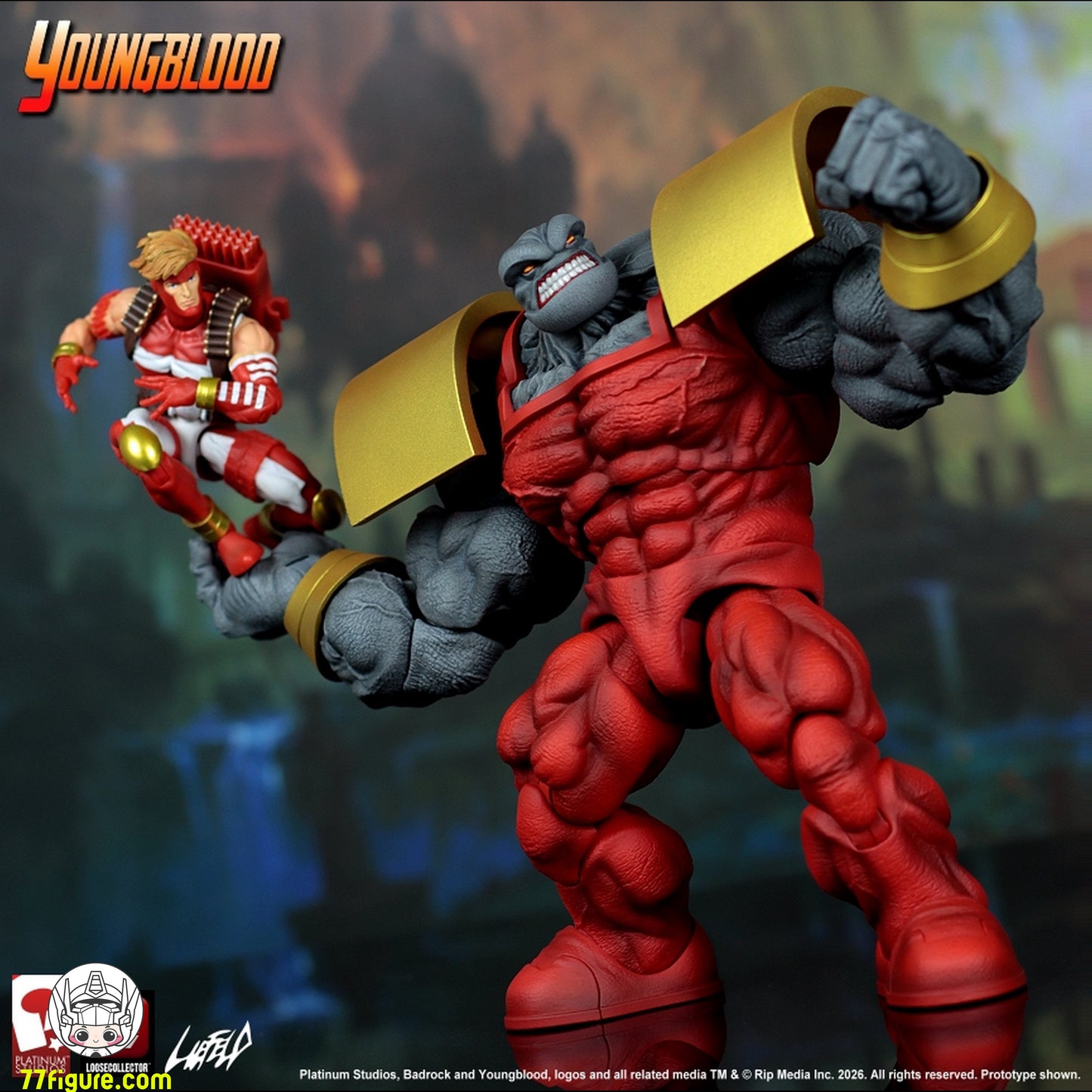 【予約商品】LC Studio 1/12 エクストリームユニバース3 バッドロック 塗装済み可動フィギュア