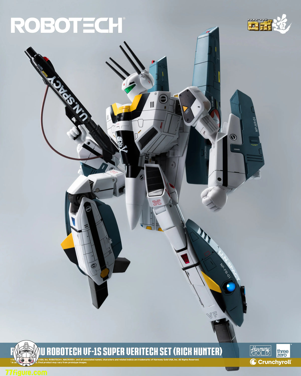 【予約商品】threezero 1/72 ロボテック ロボ道 VF-1S スーパー・バリテック セット（リック・ハンター） 塗装済み可動フィギュア