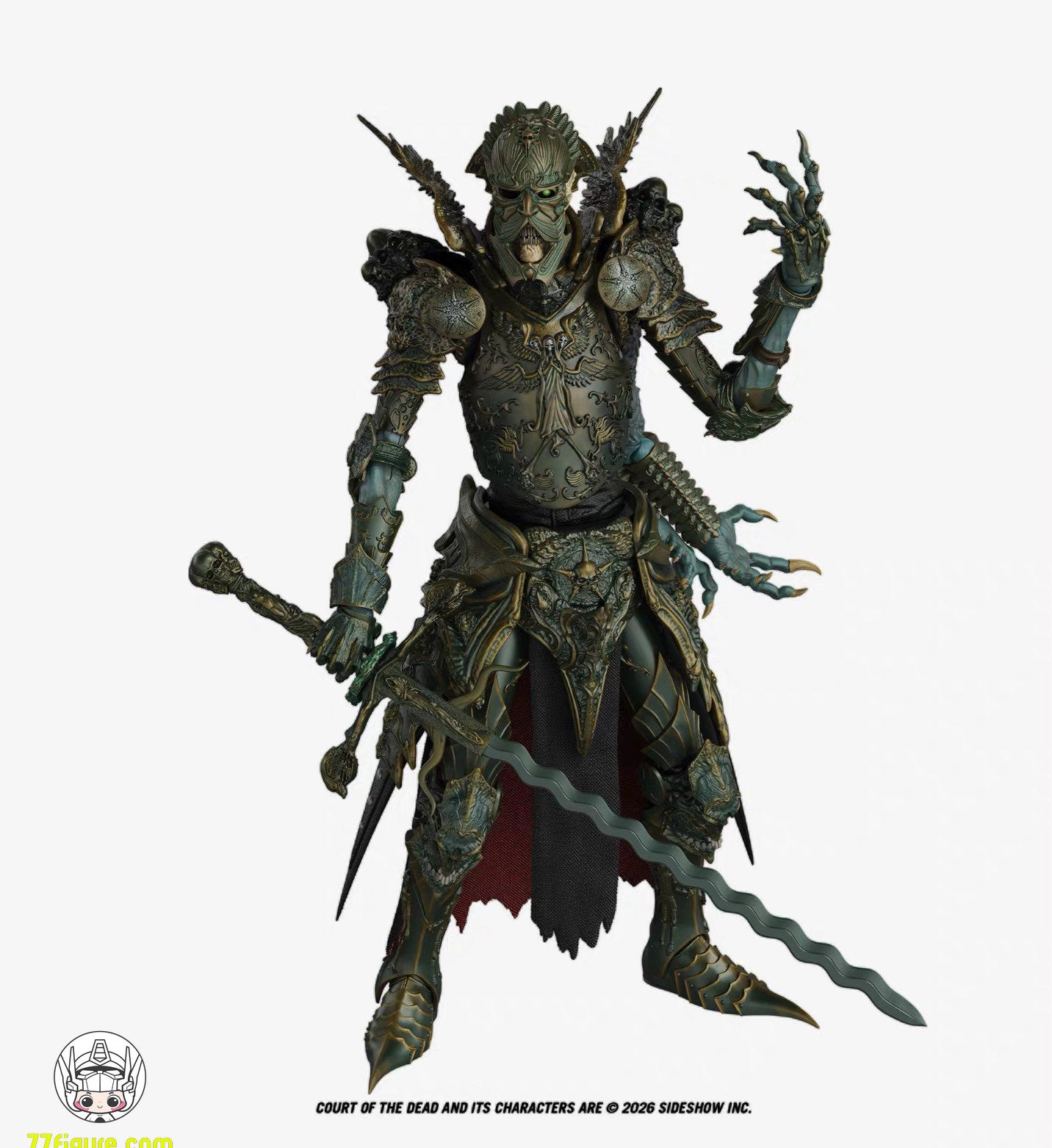 【予約商品】Boss Fight Studio 1/12 CDE007 『Court of the Dead』モーティガル 高位の死神将軍 塗装済み可動フィギュア