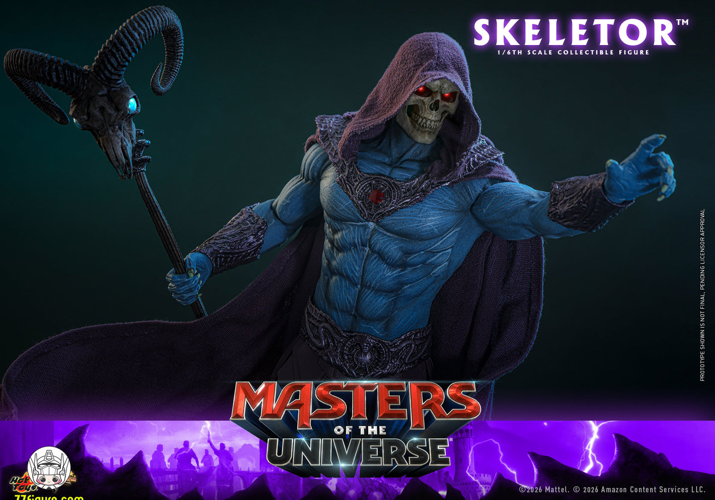 【予約商品】Hot Toys 1/6『マスターズ・オブ・ザ・ユニバース 2026』スケルター 塗装済み可動フィギュア