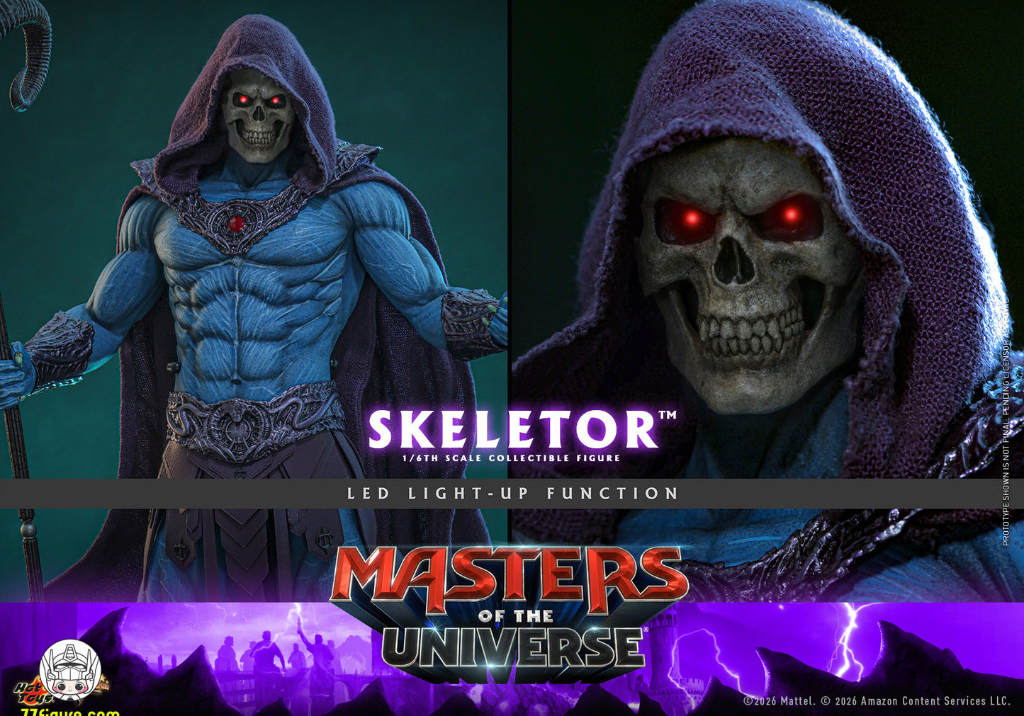 【予約商品】Hot Toys 1/6『マスターズ・オブ・ザ・ユニバース 2026』スケルター 塗装済み可動フィギュア