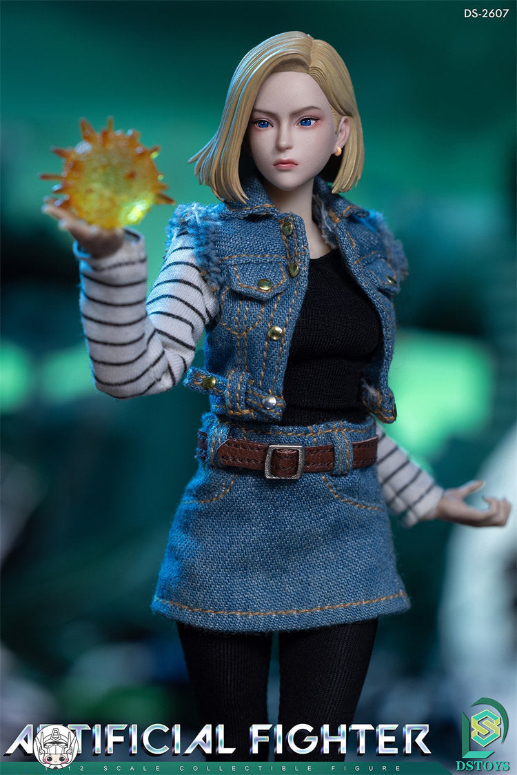 【予約商品】DSTOYS 1/12 アンドロイドガール デュアルヘッドスカルプ 塗装済み可動フィギュア