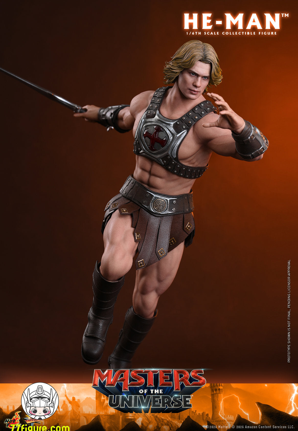 【予約商品】Hot Toys 1/6『マスターズ・オブ・ザ・ユニバース 2026』ヒーマン 塗装済み可動フィギュア