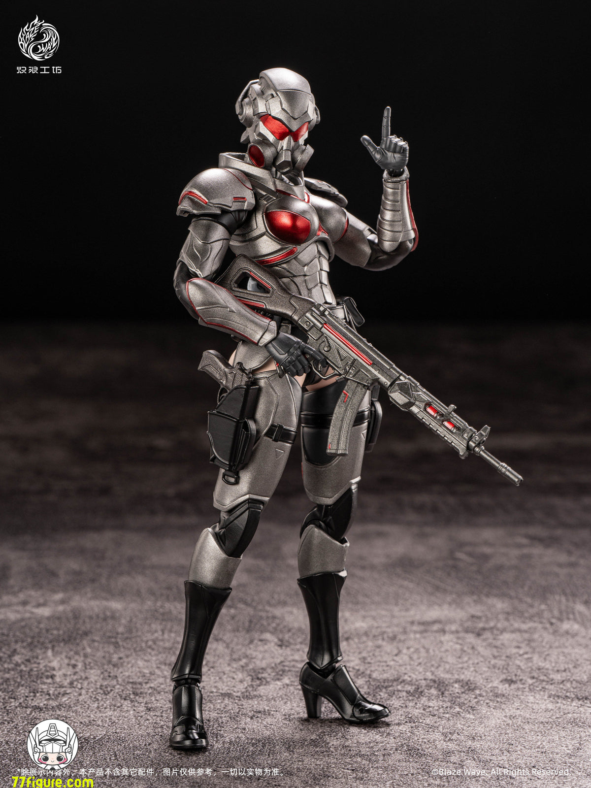 【予約商品】Blazing Wave Studio 1/12 ヴァルキリー ブリュンヒルデ 塗装済み可動フィギュア