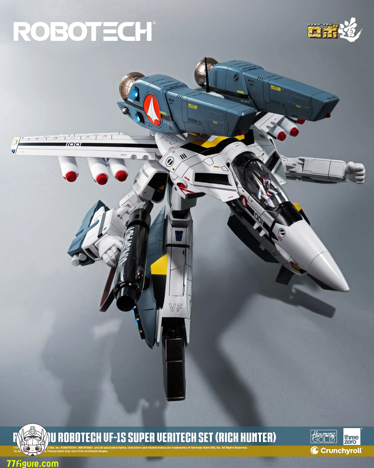 【予約商品】threezero 1/72 ロボテック ロボ道 VF-1S スーパー・バリテック セット（リック・ハンター） 塗装済み可動フィギュア