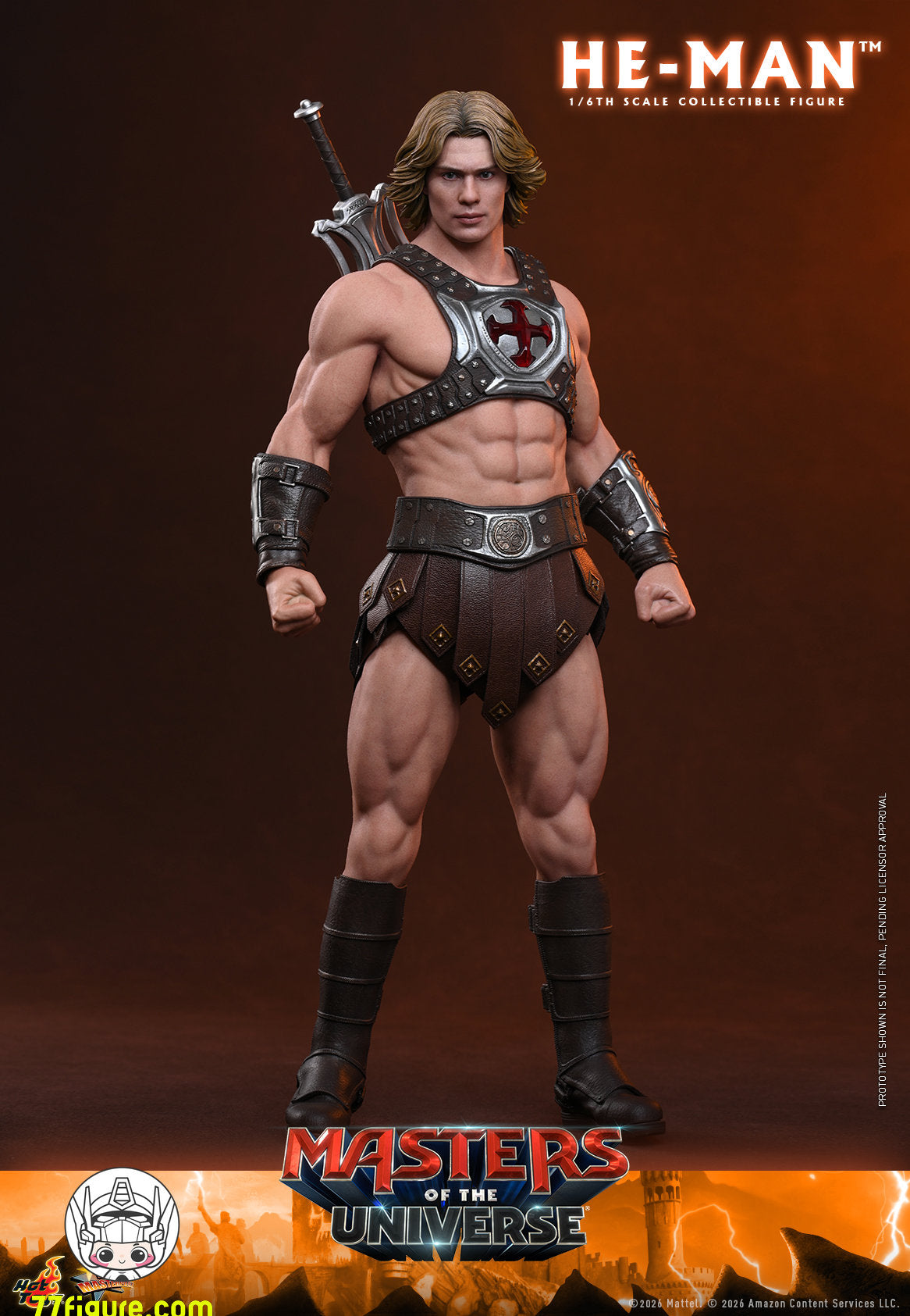 【予約商品】Hot Toys 1/6『マスターズ・オブ・ザ・ユニバース 2026』ヒーマン 塗装済み可動フィギュア