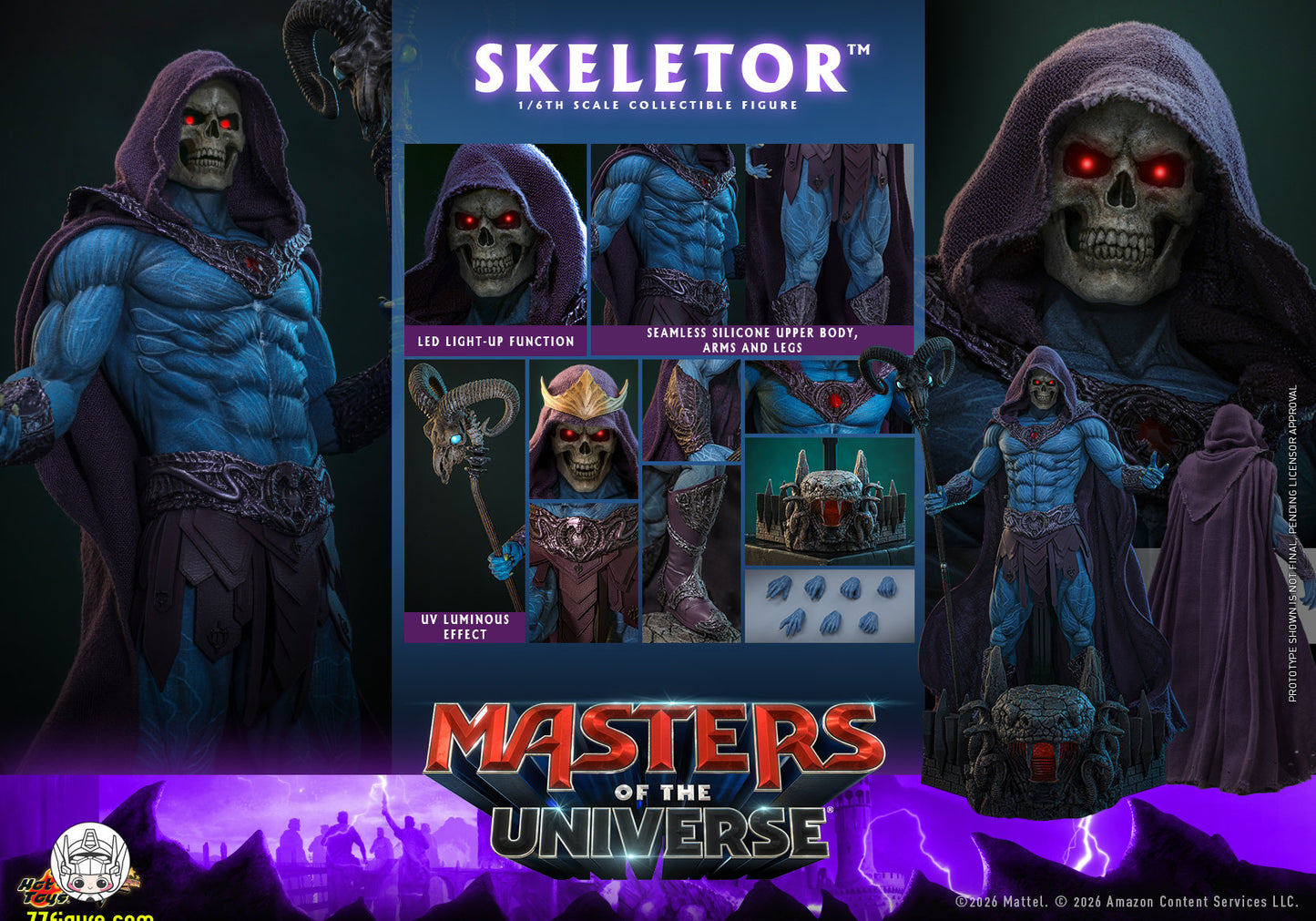 【予約商品】Hot Toys 1/6『マスターズ・オブ・ザ・ユニバース 2026』スケルター 塗装済み可動フィギュア
