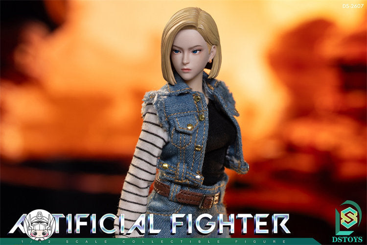 【予約商品】DSTOYS 1/12 アンドロイドガール デュアルヘッドスカルプ 塗装済み可動フィギュア