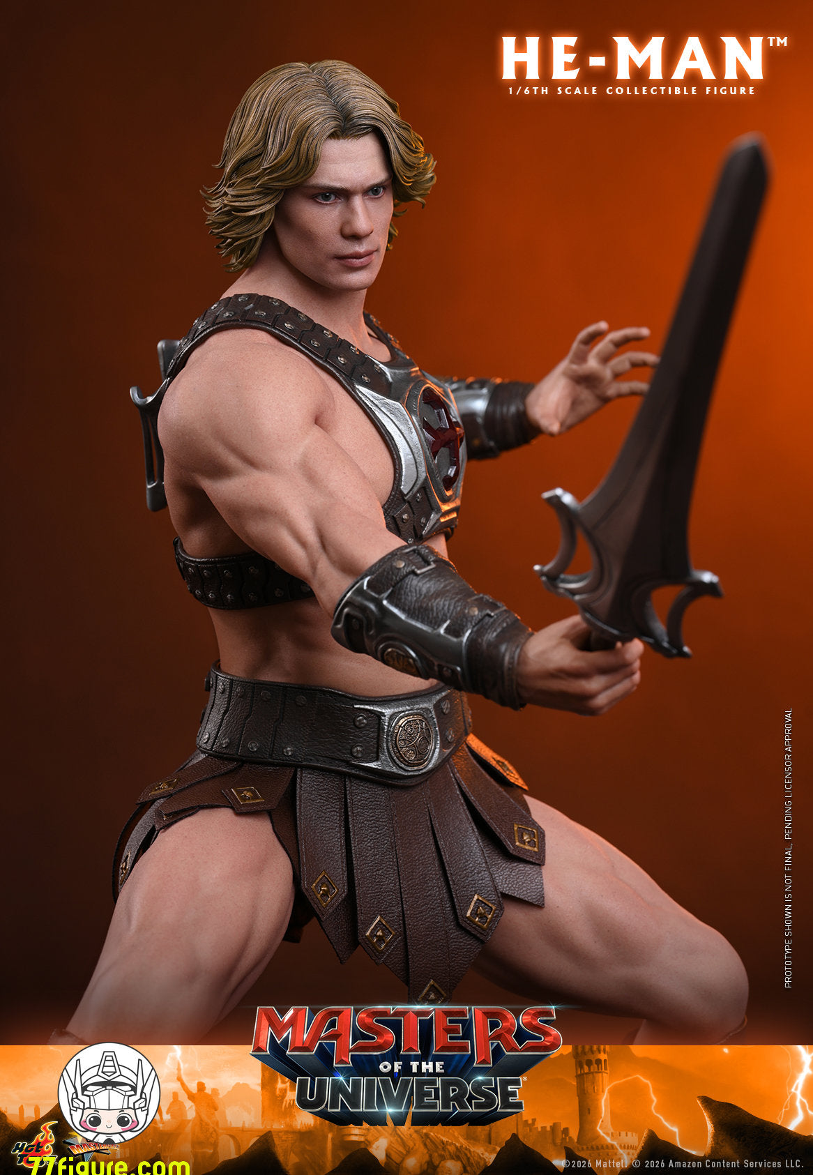 【予約商品】Hot Toys 1/6『マスターズ・オブ・ザ・ユニバース 2026』ヒーマン 塗装済み可動フィギュア