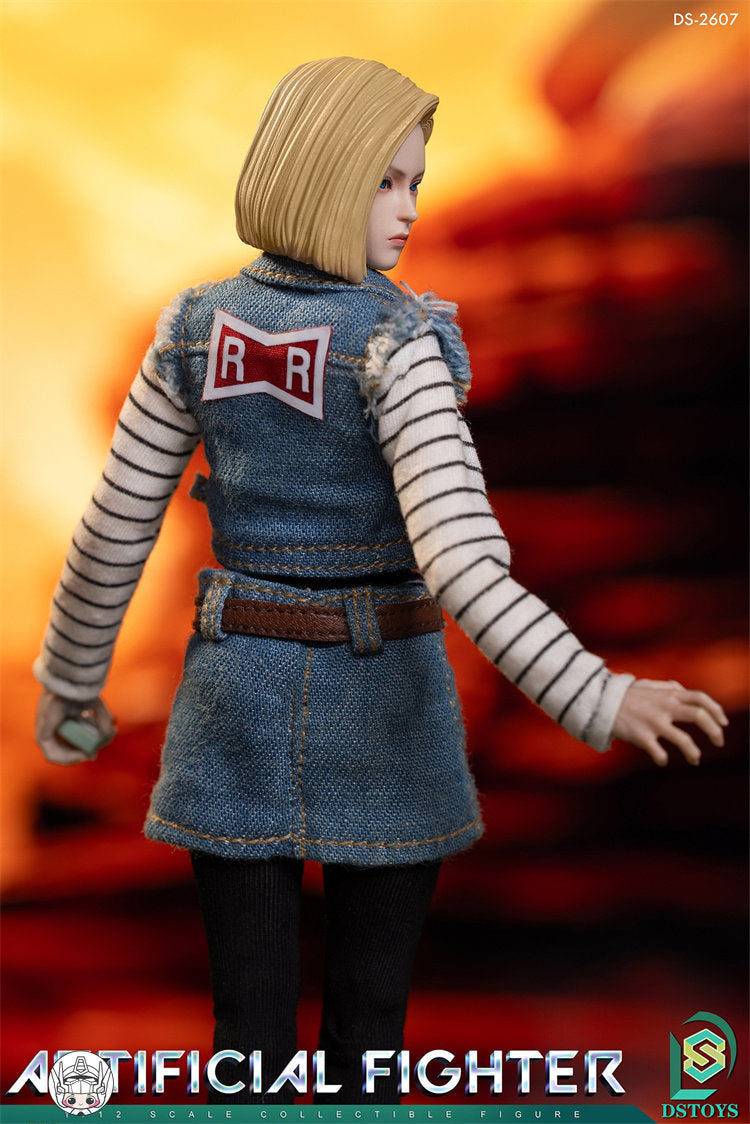 【予約商品】DSTOYS 1/12 アンドロイドガール デュアルヘッドスカルプ 塗装済み可動フィギュア