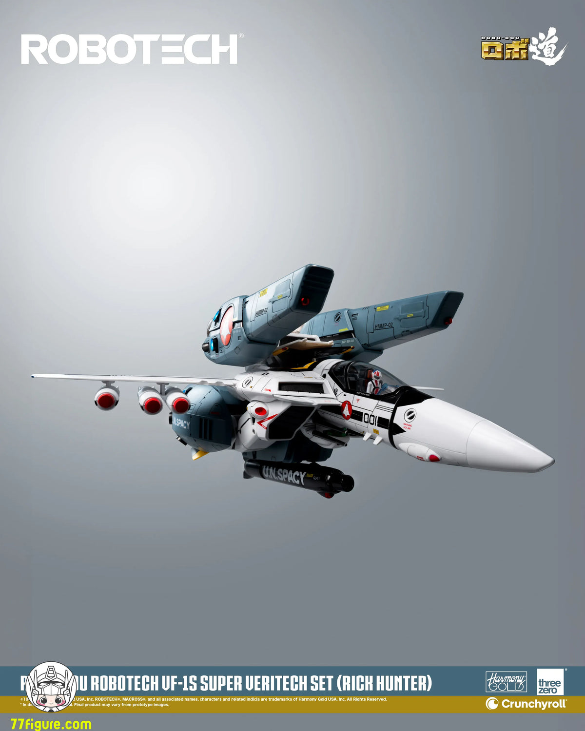 【予約商品】threezero 1/72 ロボテック ロボ道 VF-1S スーパー・バリテック セット（リック・ハンター） 塗装済み可動フィギュア