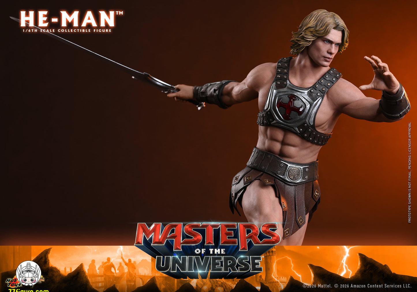 【予約商品】Hot Toys 1/6『マスターズ・オブ・ザ・ユニバース 2026』ヒーマン 塗装済み可動フィギュア