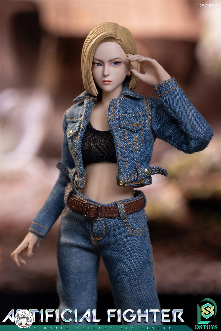 【予約商品】DSTOYS 1/12 アンドロイドガール デュアルヘッドスカルプ 塗装済み可動フィギュア