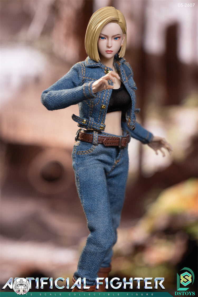 【予約商品】DSTOYS 1/12 アンドロイドガール デュアルヘッドスカルプ 塗装済み可動フィギュア