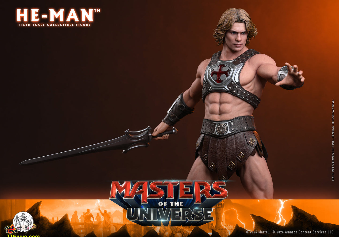 【予約商品】Hot Toys 1/6『マスターズ・オブ・ザ・ユニバース 2026』ヒーマン 塗装済み可動フィギュア
