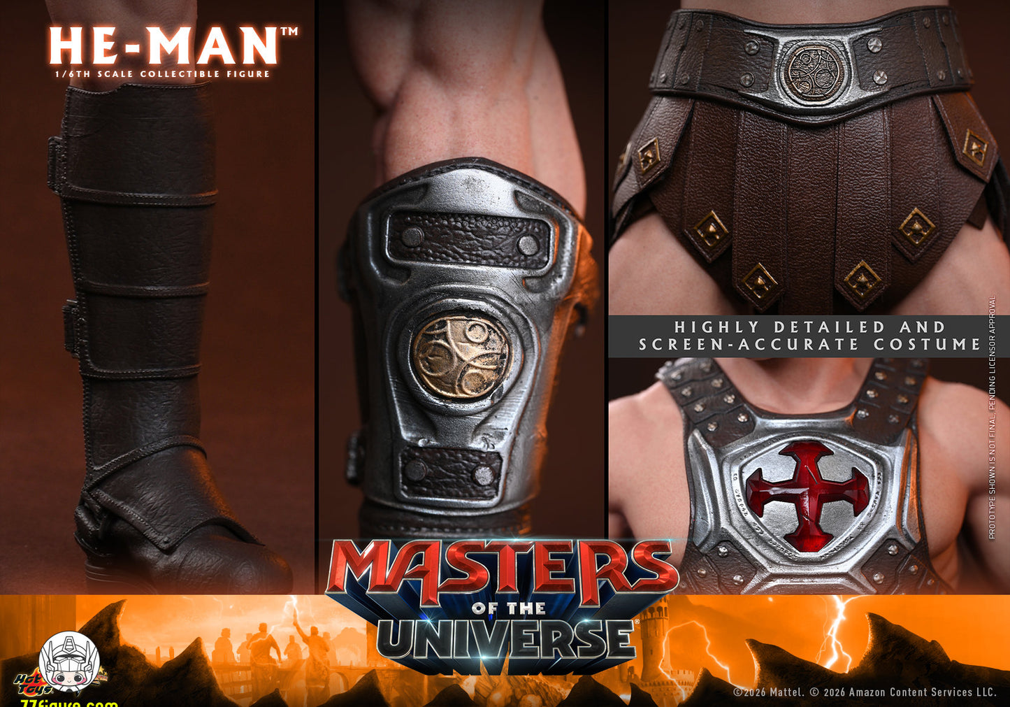 【予約商品】Hot Toys 1/6『マスターズ・オブ・ザ・ユニバース 2026』ヒーマン 塗装済み可動フィギュア