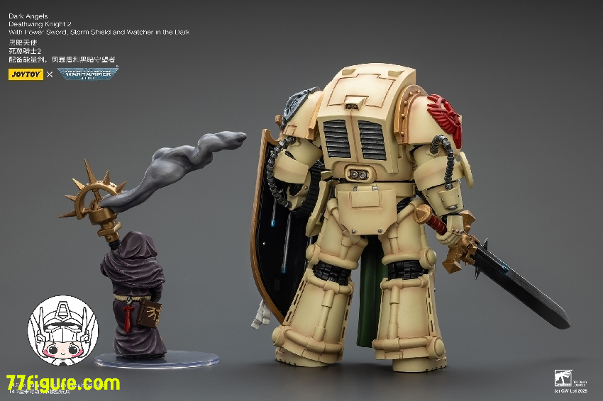 【予約商品】ジョイトイ JoyToy Source 1/18 『ウォーハンマー40K』ダーク エンジェル デスウィングナイト2 パワーソードストームシールドとダークウォッチャー付き 塗装済み可動フィギュア