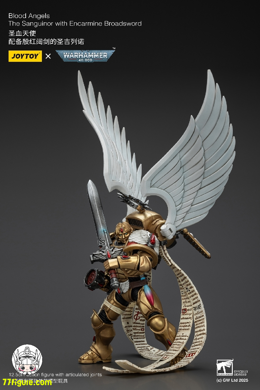 【予約商品】ジョイトイ JoyToy Source 1/18 『ウォーハンマー40K』ブラッド エンジェル サンギノール エンカーミン ブロードソード付き 塗装済み可動フィギュア