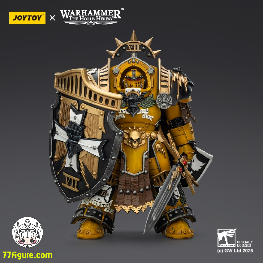 【予約商品】ジョイトイ JoyToy Source 1/18 『ウォーハンマー ホルスの異端』タルタロス・ターミネーターアーマーを身に着けたレギオン・プラエトル パワーソードとヴィジル・ストームシールド付き 塗装済み可動フィギュア