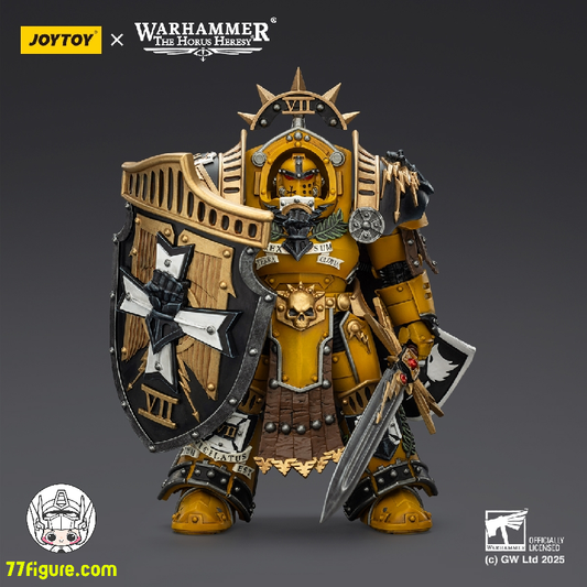 【予約商品】ジョイトイ JoyToy Source 1/18 『ウォーハンマー ホルスの異端』タルタロス・ターミネーターアーマーを身に着けたレギオン・プラエトル パワーソードとヴィジル・ストームシールド付き 塗装済み可動フィギュア