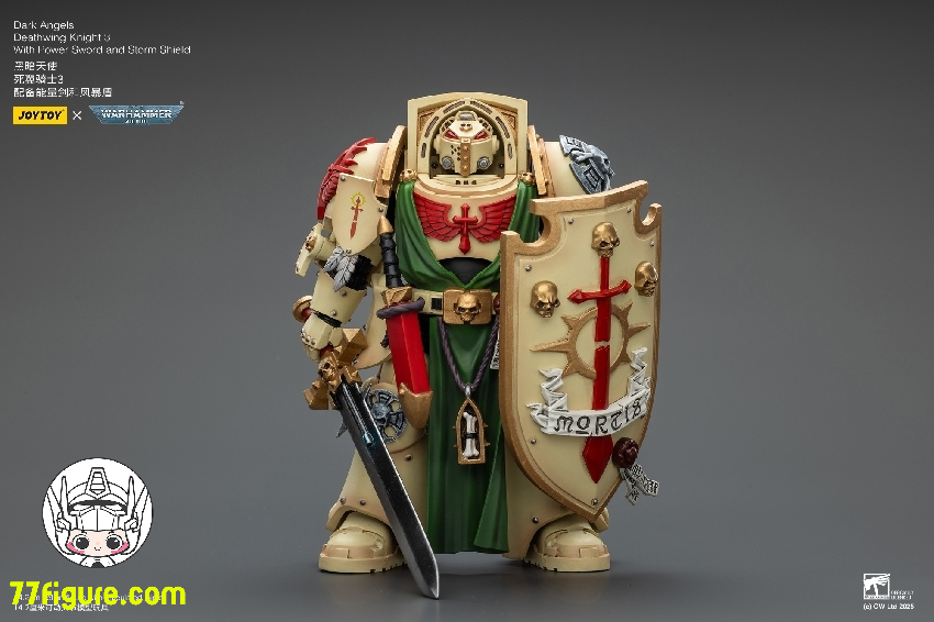 【予約商品】ジョイトイ JoyToy Source 1/18 『ウォーハンマー40K』ダーク エンジェル デスウィングナイト3 パワーソードとストームシールド付き 塗装済み可動フィギュア