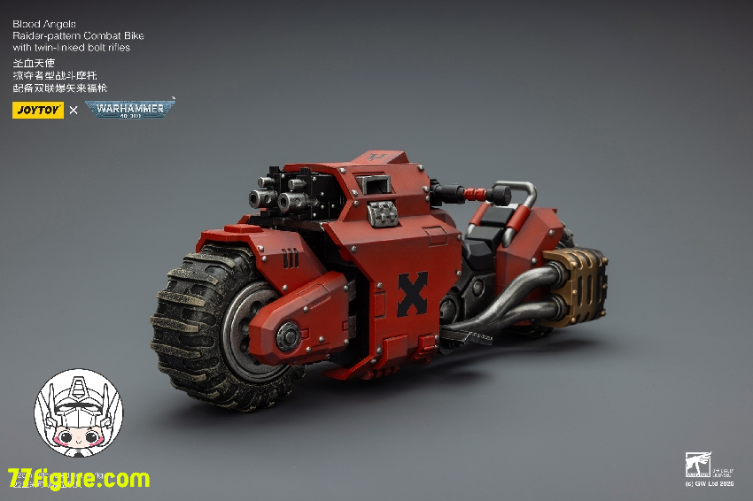 【予約商品】ジョイトイ JoyToy Source 1/18 『ウォーハンマー40K』ブラッドエンジェルス レイダーパターン コンバットバイク ツインリンクド・ボルトライフル付き