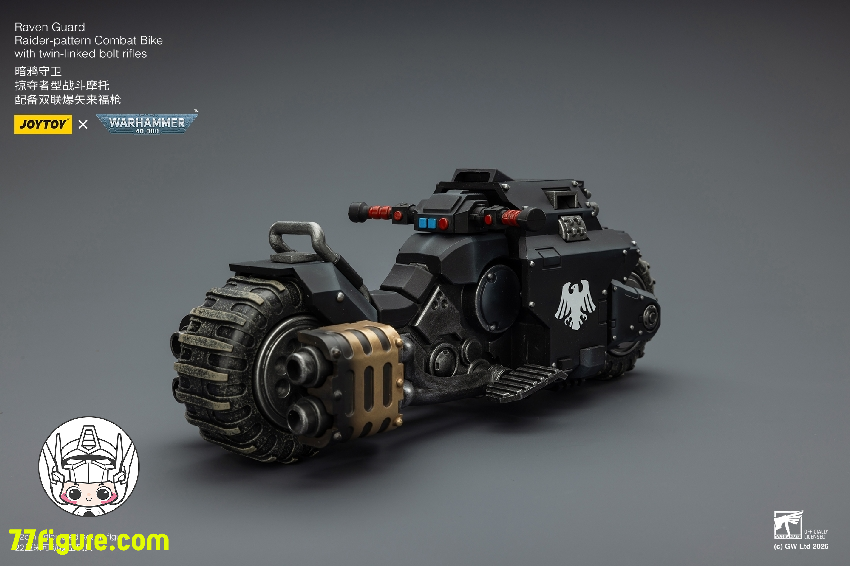 【予約商品】ジョイトイ JoyToy Source 1/18 『ウォーハンマー40K』レイヴンガード レイダーパターン コンバットバイク ツインリンクド・ボルトライフル付き