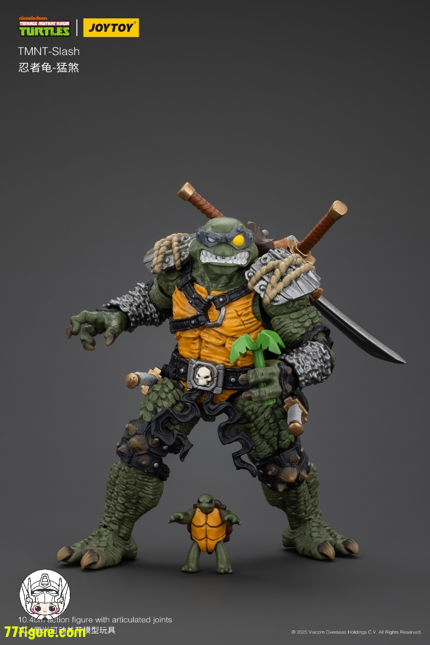 【先行販売】JoyToy 1/18 ティーンエイジ  ミュータント ニンジャ タートルズ 『TMNT 』スラッシュ 塗装済み可動フィギュア