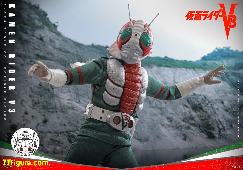 【予約商品】HotToys 1/6 TMS162 仮面ライダーV3 風見志郎 双頭造形Ver. 塗装済み可動フィギュア
