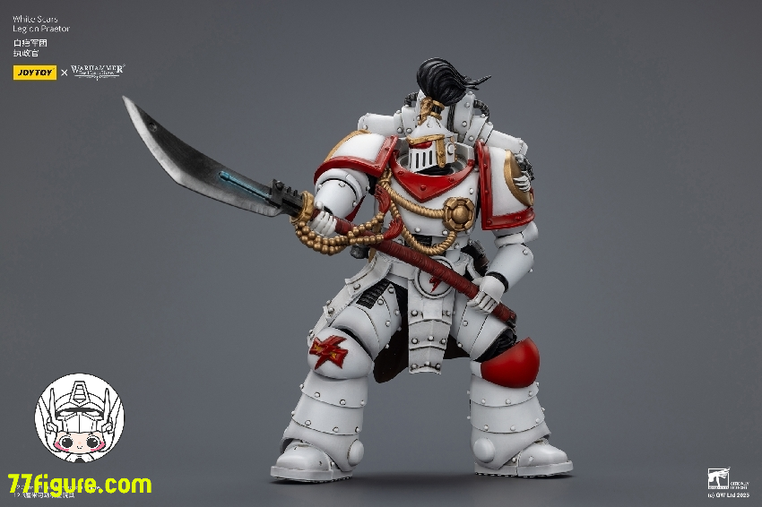 【品切れ】ジョイトイ JoyToy Source 1/18 『ウォーハンマー ホルスの異端』ホワイト スカーズ レギオン プラエトル 塗装済み可動フィギュア