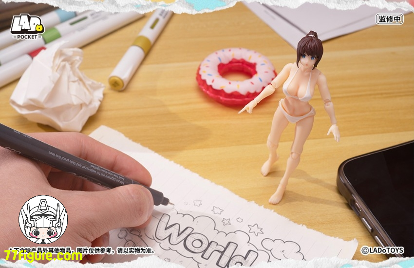【予約商品】LADoTOYS Pocket PG-01 水着少女 塗装済み可動フィギュア