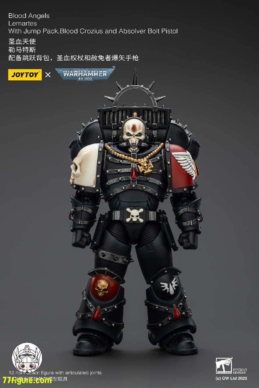 【予約商品】ジョイトイ JoyToy Source 1/18 『ウォーハンマー40K』ブラッド エンジェル レマルテス ジャンプパック、ブラッドクロジウス、アブソルバーボルトピストル付き 塗装済み可動フィギュア