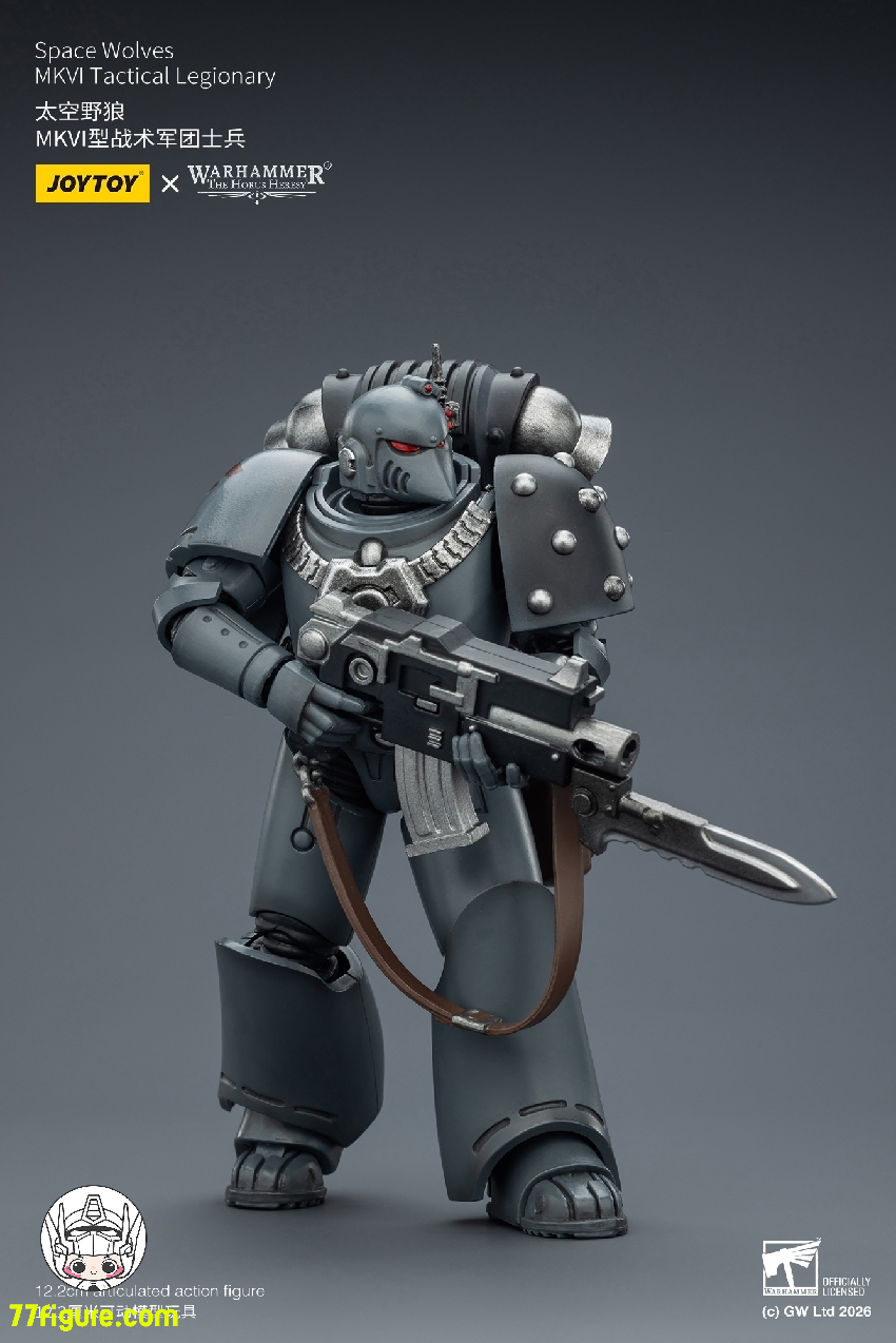 【品切れ】ジョイトイ JoyToy Source 1/18 『ウォーハンマー ホルスの異端』スペース ウルブズ MKVI タクティカル レジオナリー 塗装済み可動フィギュア
