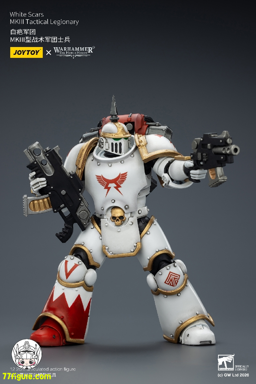 【予約受付終了】ジョイトイ JoyToy Source 1/18 『ウォーハンマー ホルスの異端』ホワイト スカーズ MKIII タクティカル レジオナリー 塗装済み可動フィギュア