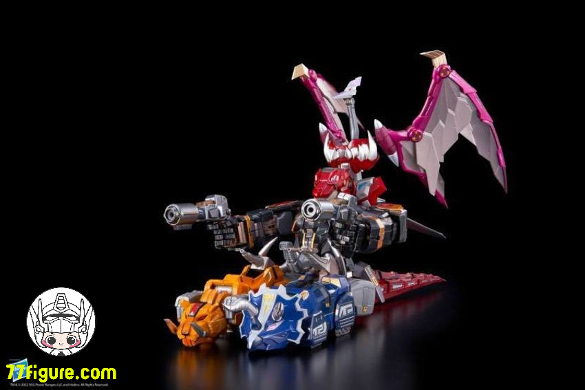 【予約商品】（再版）Flame Toys マイティ・モーフィン・パワーレンジャー ダイノメガゾード 塗装済み可動フィギュア