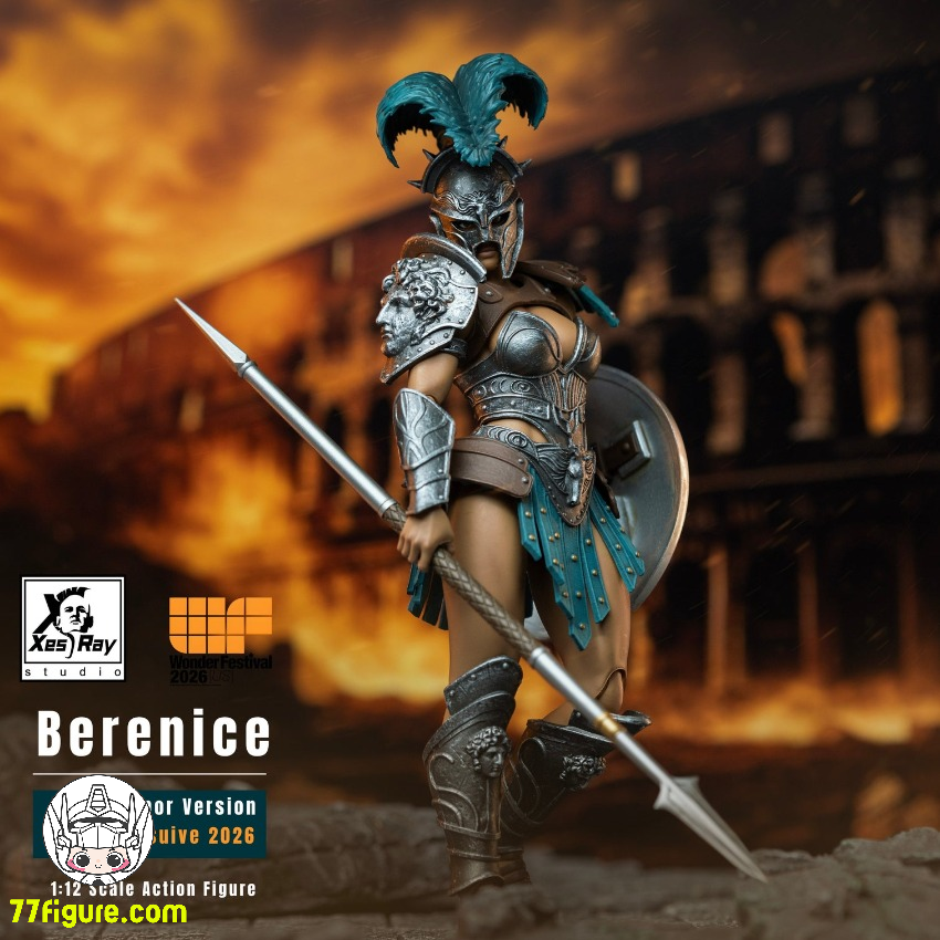【予約受付終了】Xesray Studio 1/12 2026年イベント限定 ベレニス・シルバーアーマー 塗装済み可動フィギュア