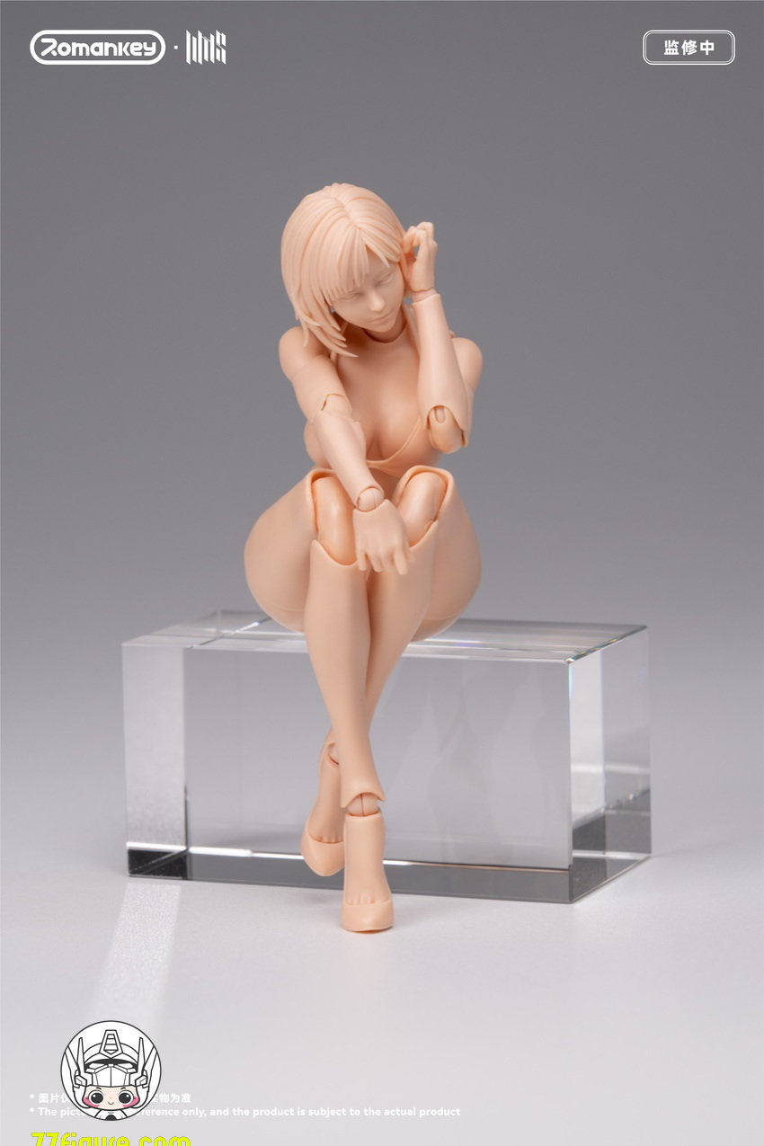 【予約商品】Romankey 1/12 UMS004 Mia 無塗装Ver. 可動女性素体