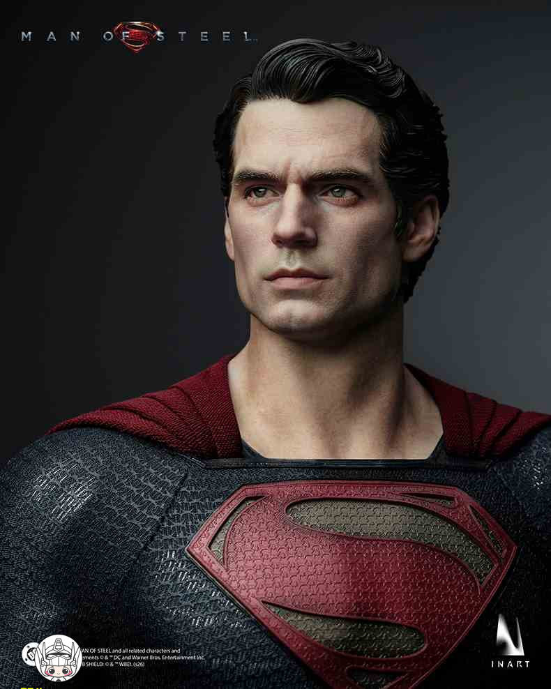 【予約商品】INART 1/6 AgA042 スーパーマン：マン・オブ・スティール スーパーマン ダブルヘッドスカルプトVer. 塗装済み可動フィギュア