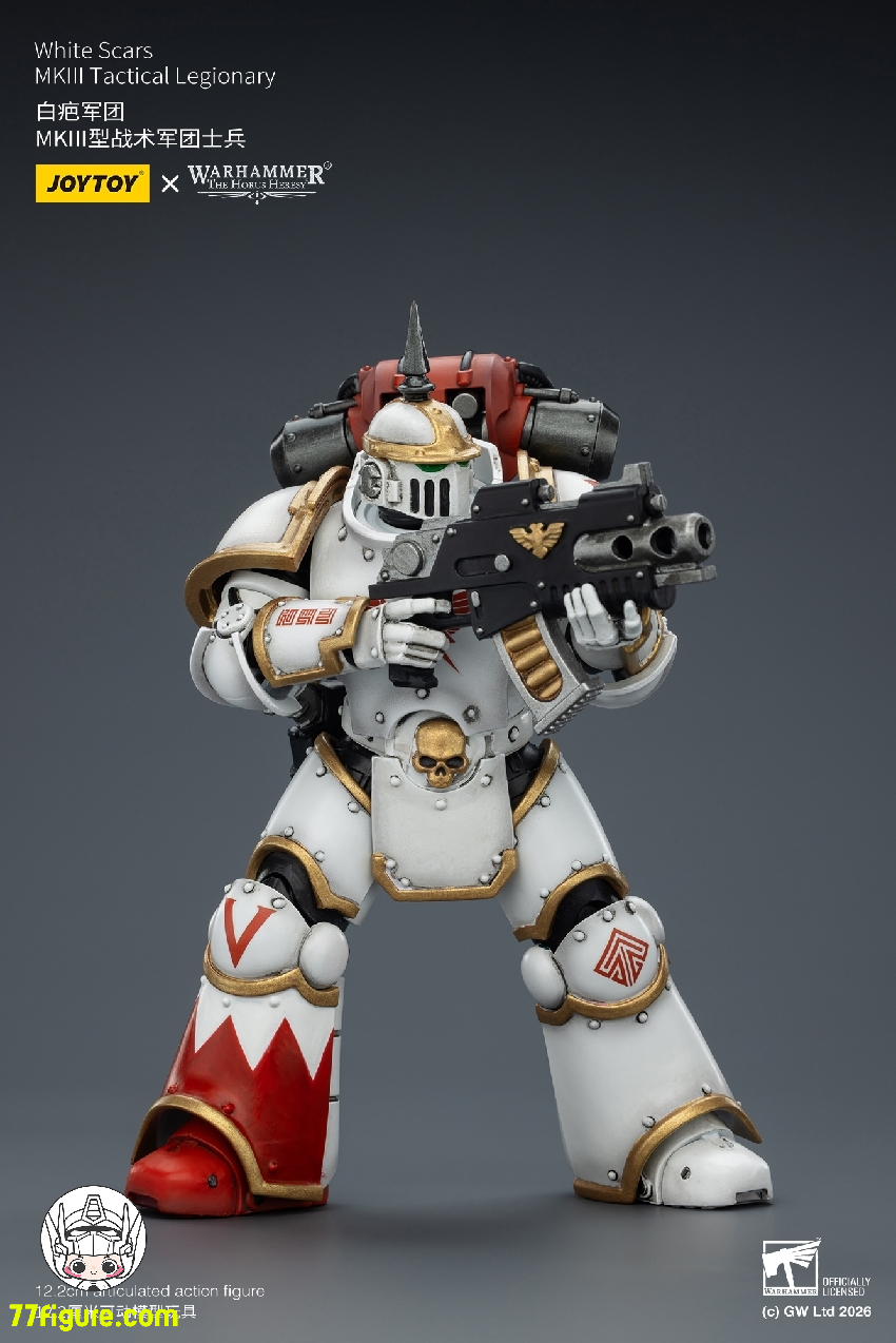 【予約受付終了】ジョイトイ JoyToy Source 1/18 『ウォーハンマー ホルスの異端』ホワイト スカーズ MKIII タクティカル レジオナリー 塗装済み可動フィギュア
