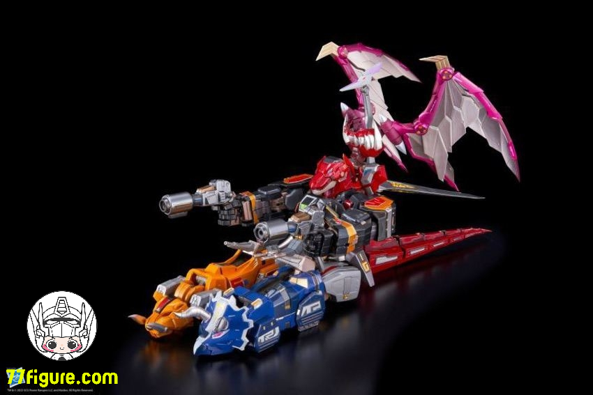 【予約商品】（再版）Flame Toys マイティ・モーフィン・パワーレンジャー ダイノメガゾード 塗装済み可動フィギュア