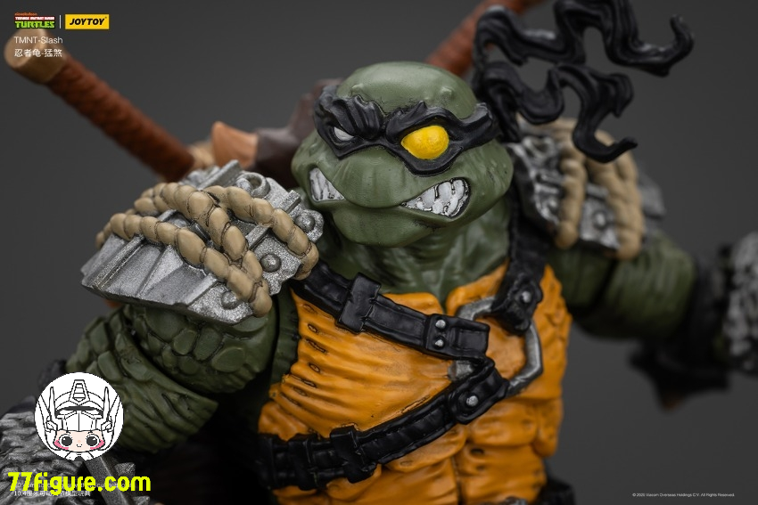 【先行販売】JoyToy 1/18 ティーンエイジ  ミュータント ニンジャ タートルズ 『TMNT 』スラッシュ 塗装済み可動フィギュア