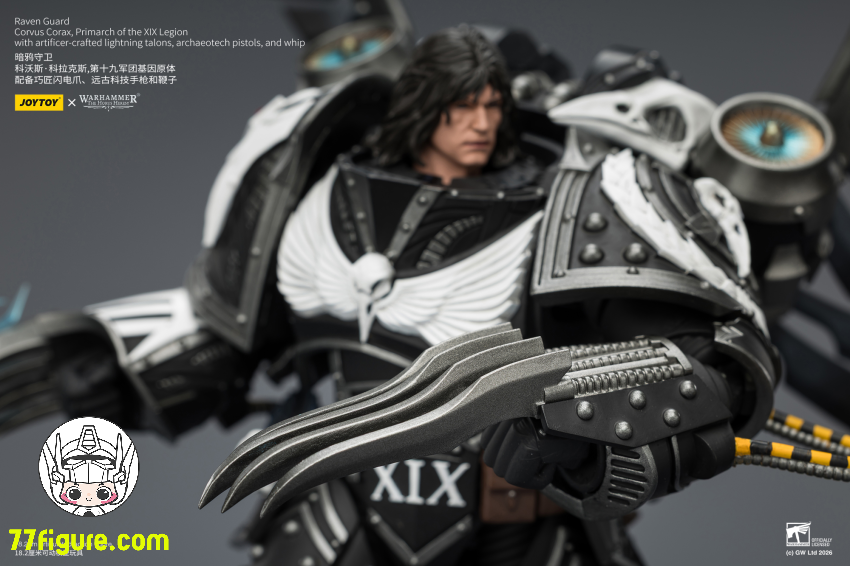 【予約商品】ジョイトイ JoyToy Source 1/18『ウォーハンマー ホルスの異端』レイヴンガード 第19軍団のプライマーク コルヴァス コラックス 塗装済み可動フィギュア