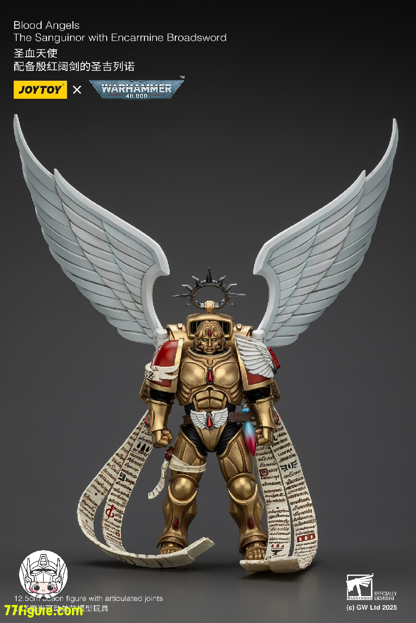 【予約商品】ジョイトイ JoyToy Source 1/18 『ウォーハンマー40K』ブラッド エンジェル サンギノール エンカーミン ブロードソード付き 塗装済み可動フィギュア