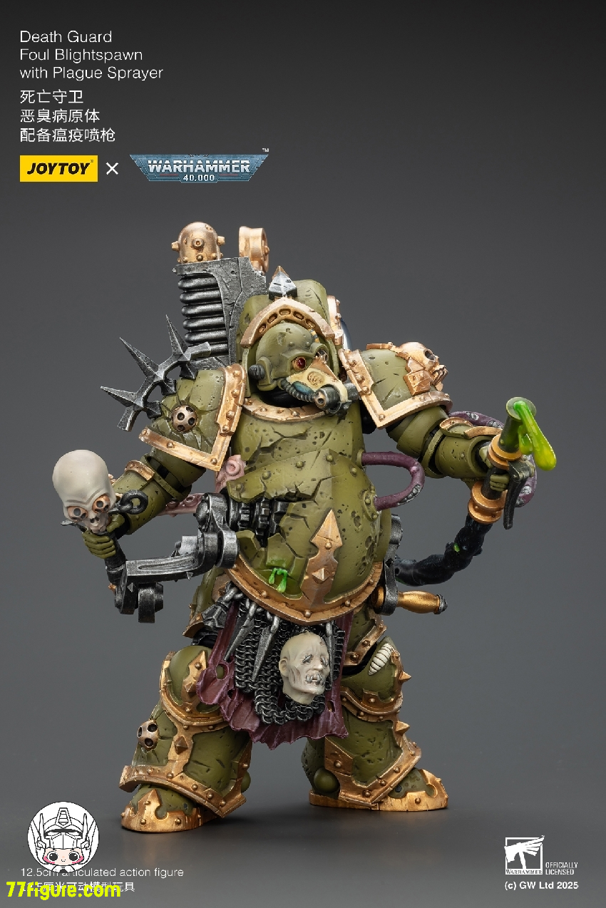 【予約商品】ジョイトイ JoyToy Source 1/18 『ウォーハンマー40K』デスガード ファウル ブライトスポーン ペストスプレー付き 塗装済み可動フィギュア