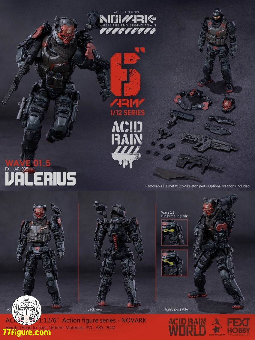 【予約商品】Fext Hobby 1/12 FXH-AR-005 ヴァレリウス 塗装済み可動フィギュア