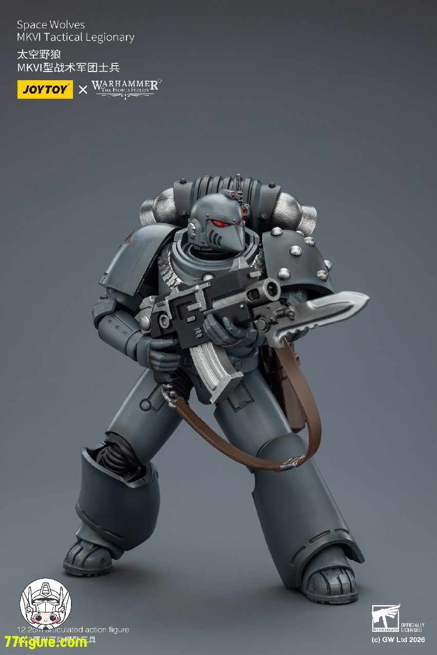 【品切れ】ジョイトイ JoyToy Source 1/18 『ウォーハンマー ホルスの異端』スペース ウルブズ MKVI タクティカル レジオナリー 塗装済み可動フィギュア