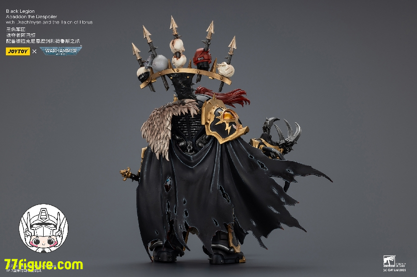 【予約商品】ジョイトイ JoyToy Source 1/18 『ウォーハンマー40K』ブラック・レギオン アバドン・ザ・デスポイラー ドラクニエンとホルスの爪付き 塗装済み可動フィギュア
